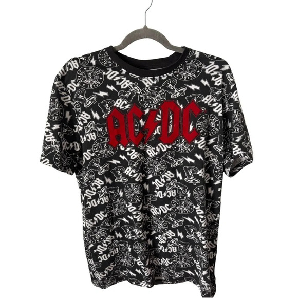 Official Merch | AC/DC Black & White T-Shirt | Size M - Picture 1 of 6